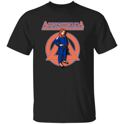 ArtichokeUSA Character and Font design. Let's Create Your Own Team Design Today. Amber. Youth 5.3 oz 100% Cotton T-Shirt