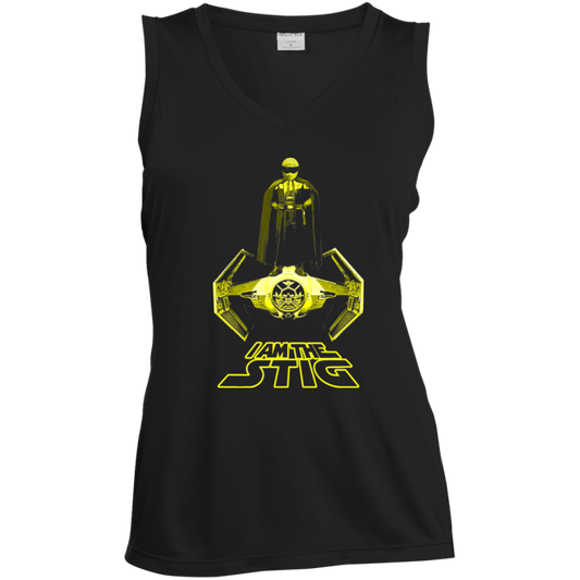 ArtichokeUSA Custom Design. I am the Stig. Vader/ The Stig Fan Art. Ladies' Sleeveless V-Neck