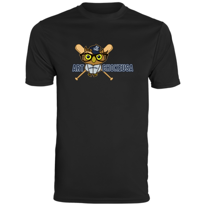 ArtichokeUSA Character and Font design. New York Owl. NY Yankees Fan Art. Let's Create Your Own Team Design Today. Men's Moisture-Wicking Tee