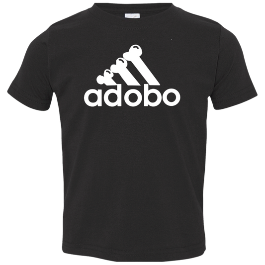 ArtichokeUSA Custom Design. Adobo. Adidas Parody. Toddler Jersey T-Shirt