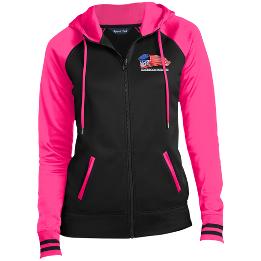 OPG Custom Design #12. Golf America. Male Edition. Ladies' Sport-Wick® Full-Zip Hooded Jacket