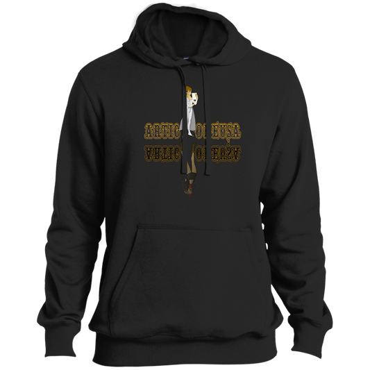 ArtichokeUSA Custom Design. Façade: (Noun) A false appearance that makes someone or something seem more pleasant or better than they really are.  Tall Pullover Hoodie