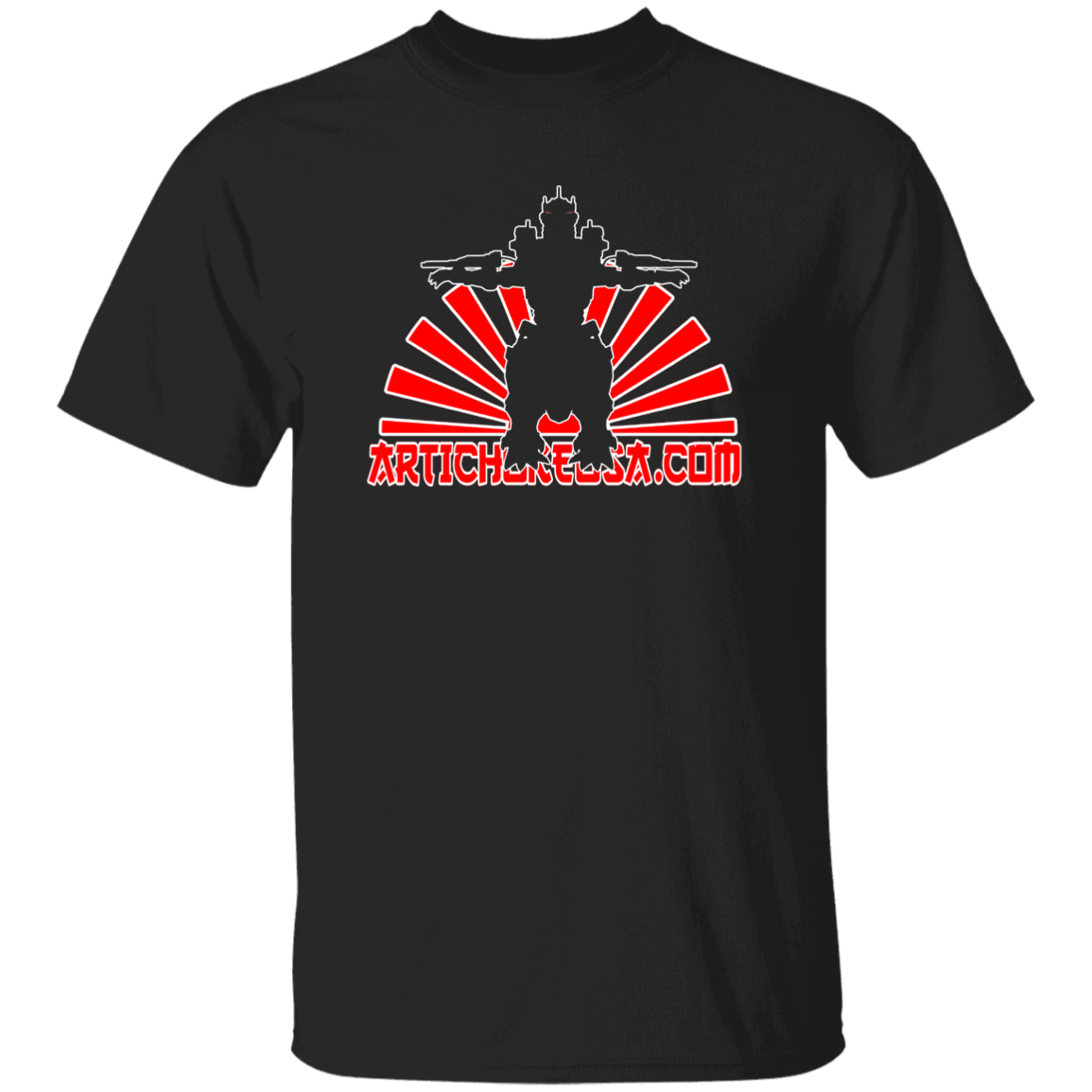 ArtichokeUSA Custom Design. Fan Art Mechagodzilla/Godzilla. Youth 5.3 oz 100% Cotton T-Shirt