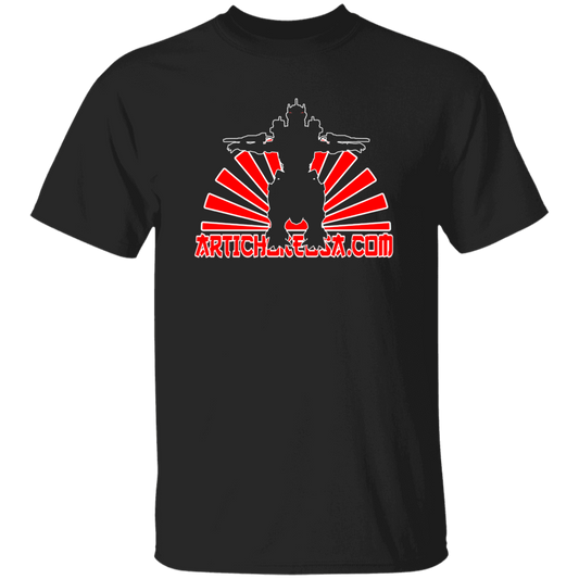 ArtichokeUSA Custom Design. Fan Art Mechagodzilla/Godzilla. Youth 5.3 oz 100% Cotton T-Shirt