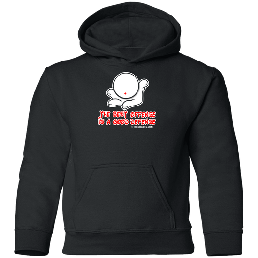 The GHOATS Custom Design. #5 The Best Offense is a Good Defense. Youth Pullover Hoodie