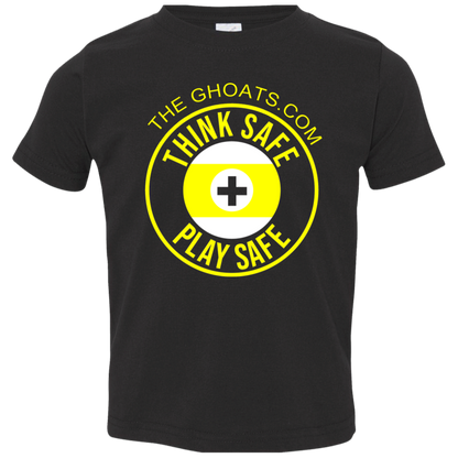 The GHOATS Custom Design. #31 Think Safe. Play Safe. Toddler Jersey T-Shirt