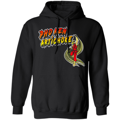 ArtichokeUSA Custom Design. Pho Ken Artichoke. Street Fighter Parody. Gaming. Pullover Hoodie