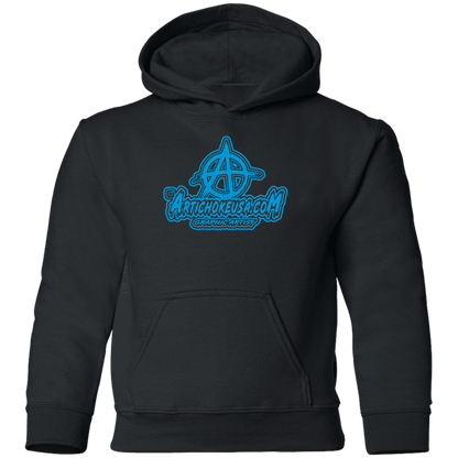 ArtichokeUSA Character and Font design. Let's Create Your Own Team Design Today. My first client Charles. Youth Pullover Hoodie
