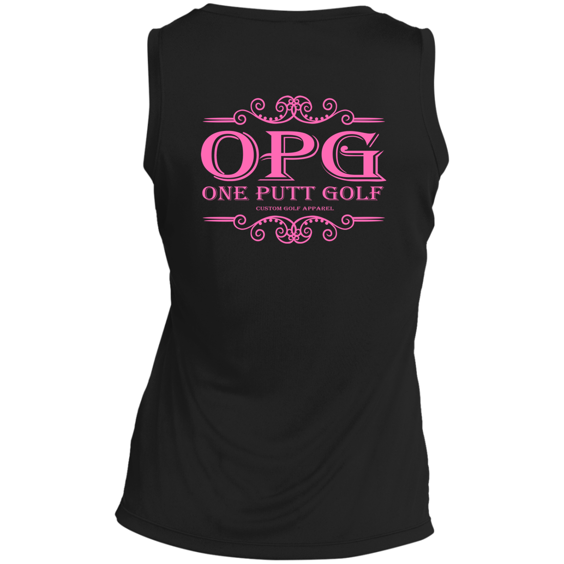 OPG Custom Design #5. Golf Tee-Shirt. Golf Humor. Ladies' Sleeveless V-Neck