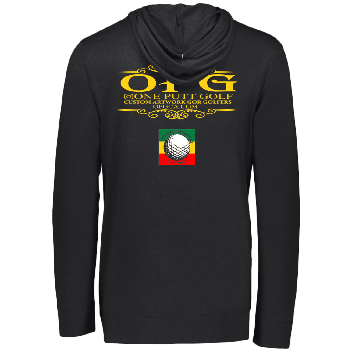OPG Custom Design #22. One Putt / One Love Parody with Fan Art. Female Edition. Eco Triblend T-Shirt Hoodie