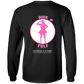 OPG Custom Design #19. GUCK FOLF. Female Edition. Youth 100% Cotton LS T-Shirt