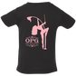 OPG Custom Design #10. Lady on Front / Flag Pole Dancer On Back. Infant Jersey T-Shirt