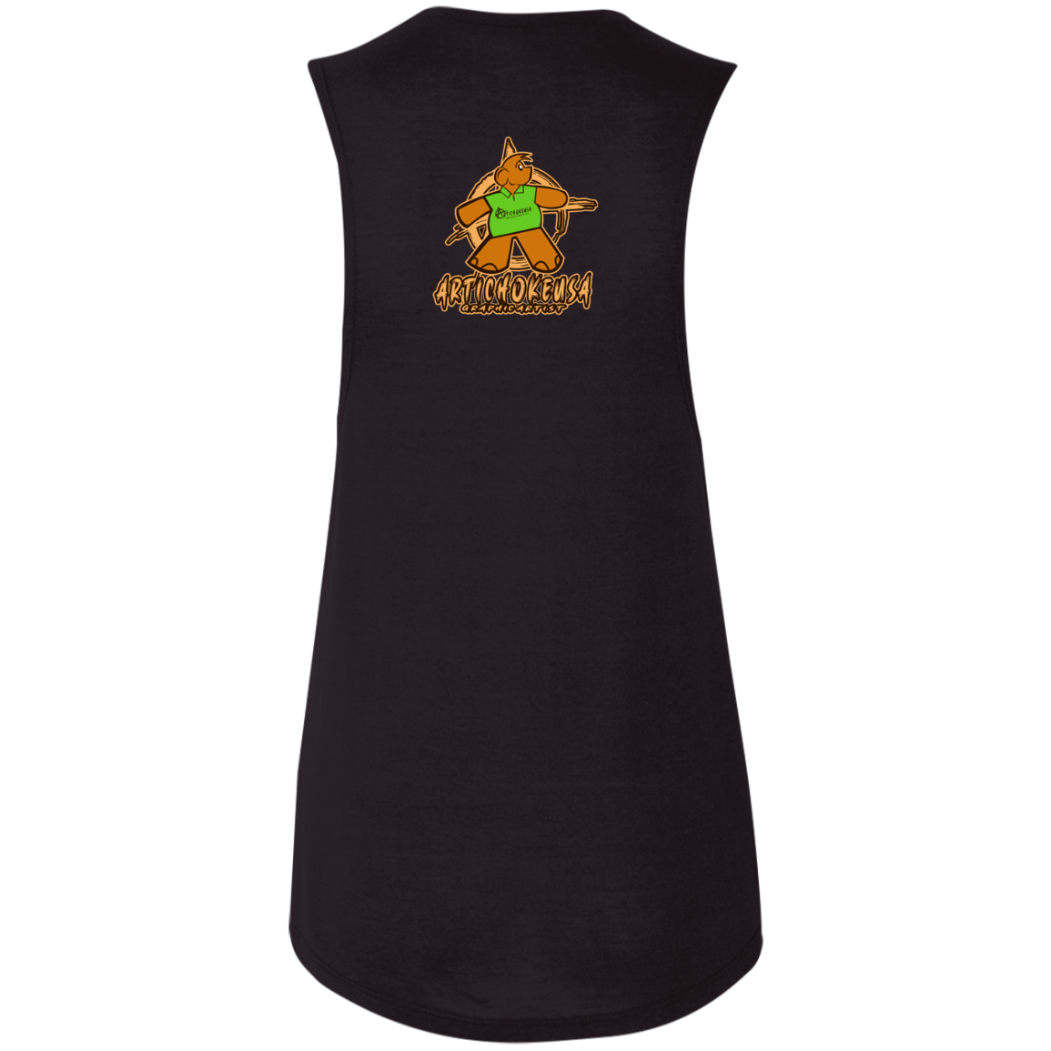 ArtichokeUSA Character and Font Design. Let’s Create Your Own Design Today. Winnie. Ladies' Flowy Muscle Tank
