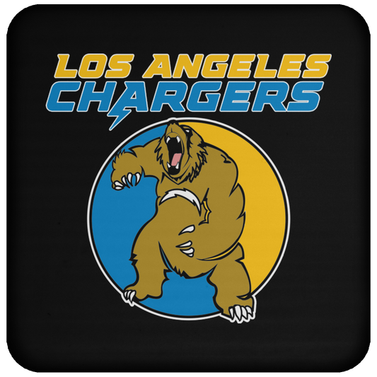 ArtichokeUSA Custom Design. Los Angeles Chargers Fan Art. Coaster
