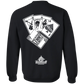 ArtichokeUSA Custom Design. Lemmy Kilmister "Ace of Spades" Tribute Fan Art Version 2 of 2. Crewneck Pullover Sweatshirt