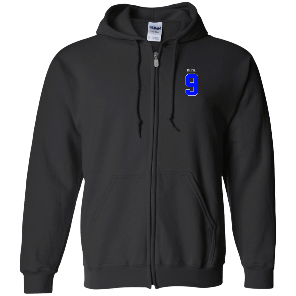 OPG Custom Design #17. Back 9. Zip Up Hooded Sweatshirt