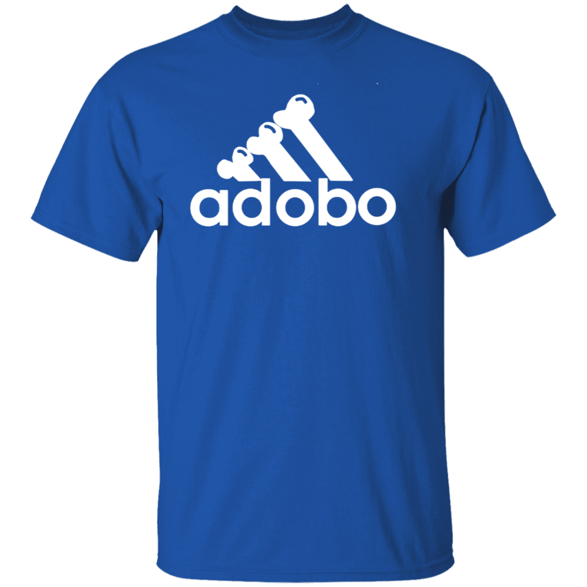 ArtichokeUSA Custom Design. Adobo. Adidas Parody. 5.3 oz. T-Shirt