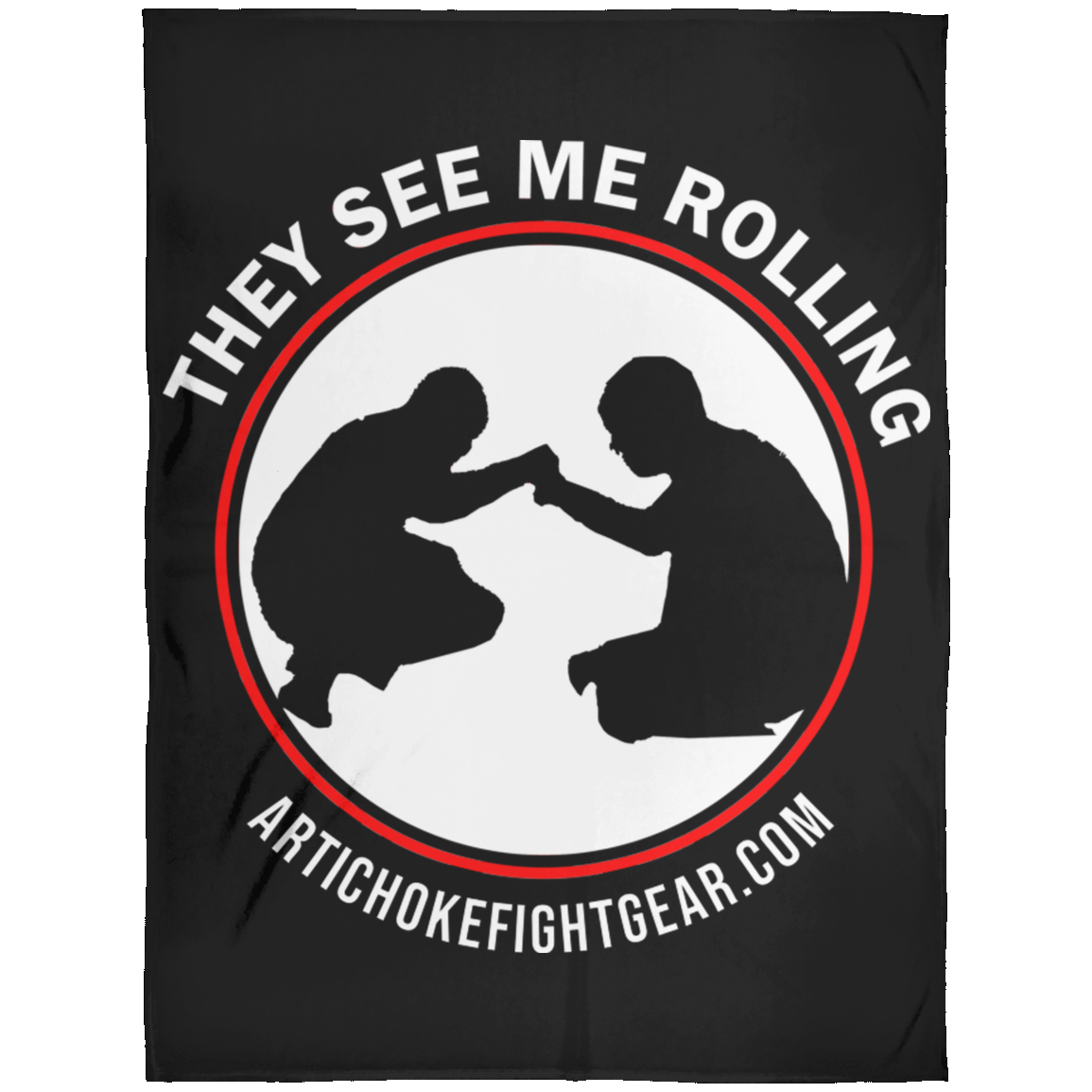 Artichoke Fight Gear Custom Design #16. They See Me Rolling. Fleece Blanket 60x80