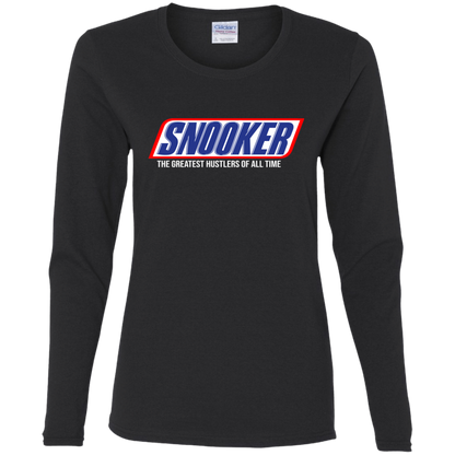 The GHOATS Custom Design. #35 SNOOKER. Ladies' Cotton LS T-Shirt