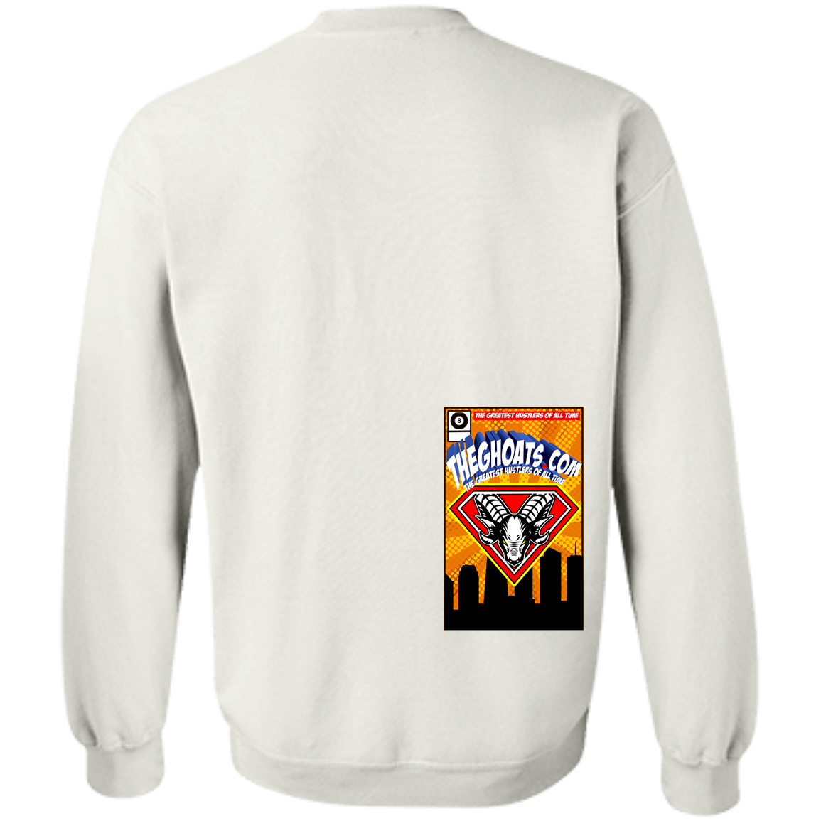 The GHOATS Custom Design. #38 Super 3. APA League. Crewneck Pullover Sweatshirt