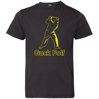 OPG Custom Design #19. GUCK FOLF. Men's Edition. Youth Jersey T-Shirt