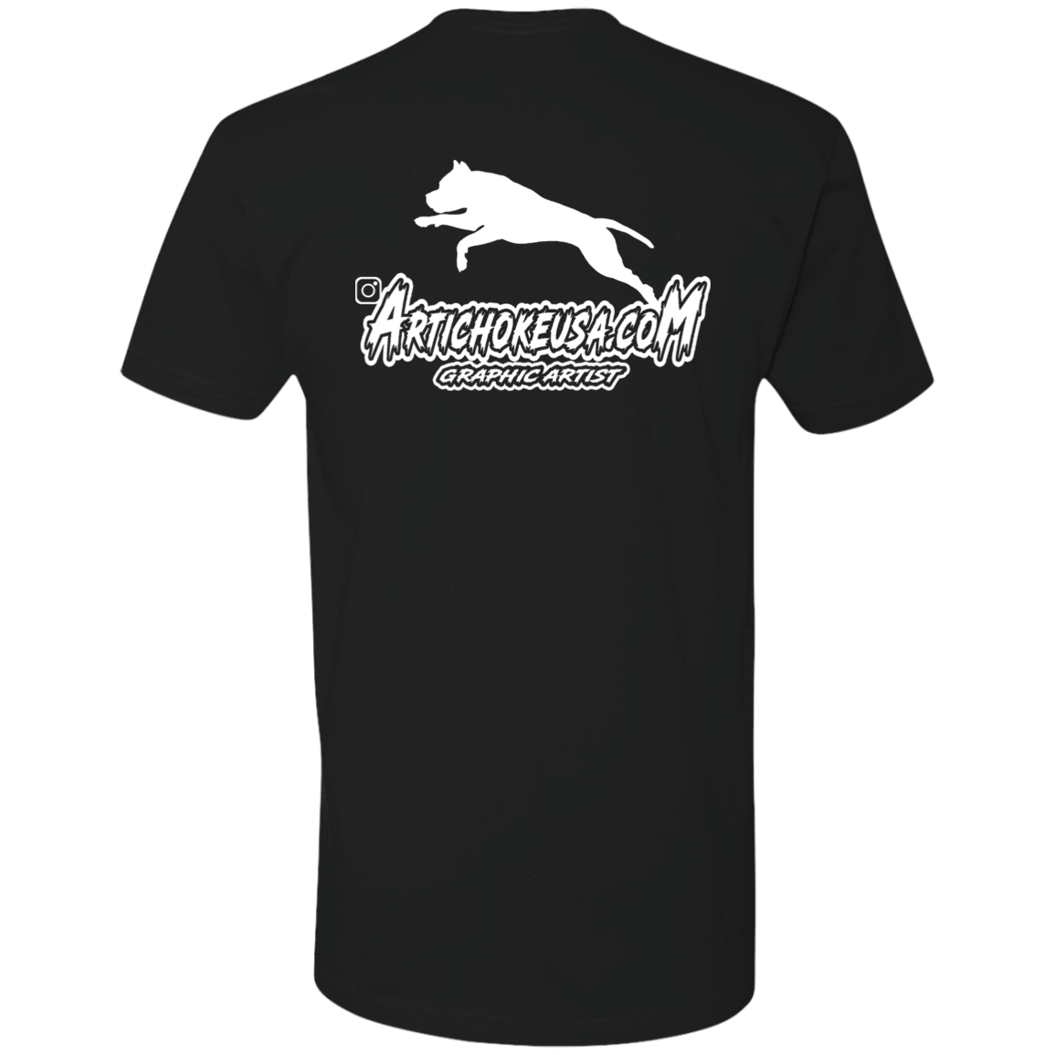 ArtichokeUSA Custom Design. Ruffing the Passer. Pitbull Edition. Male Version. Men's Premium Short Sleeve T-Shirt