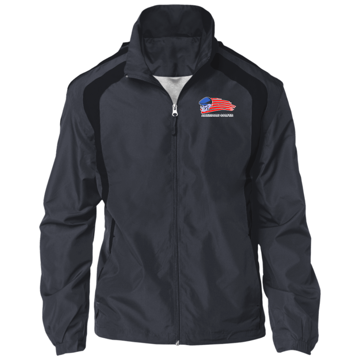 OPG Custom Design #12. Golf America. Male Edition. 100% Polyester Shell Jacket