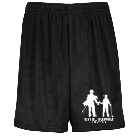 OPG Custom Design #7. Father and Son's First Beer. Don't Tell Your Mother. Youth Moisture-Wicking Mesh Shorts