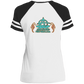 Artichoke Fight Gear Custom Design #18. Shrimpin ain't Easy. Ladies' Game V-Neck T-Shirt