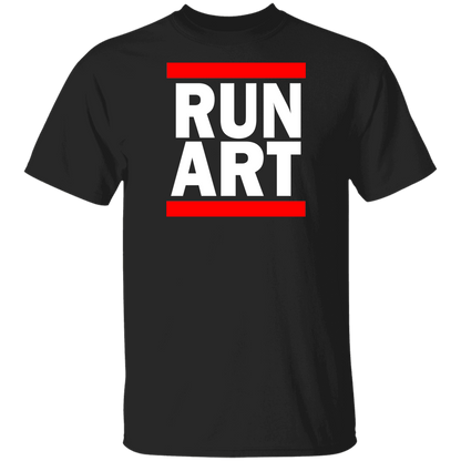 ArtichokeUSA Custom Design. RUN ART.  RUN DMC Parody. Youth 5.3 oz 100% Cotton T-Shirt