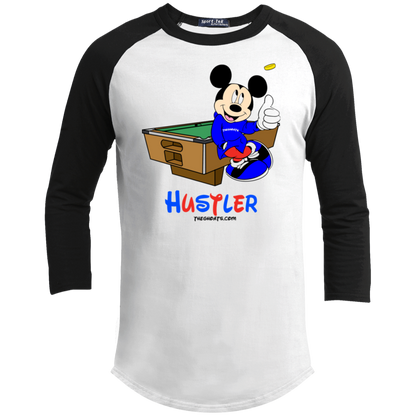The GHOATS Custom Design. #18 Hustler Fan Art. Youth 3/4 Raglan Sleeve Shirt