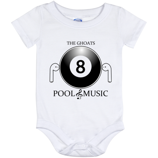 The GHOATS Custom Design. #19 Pool & Music. Baby Onesie 12 Month