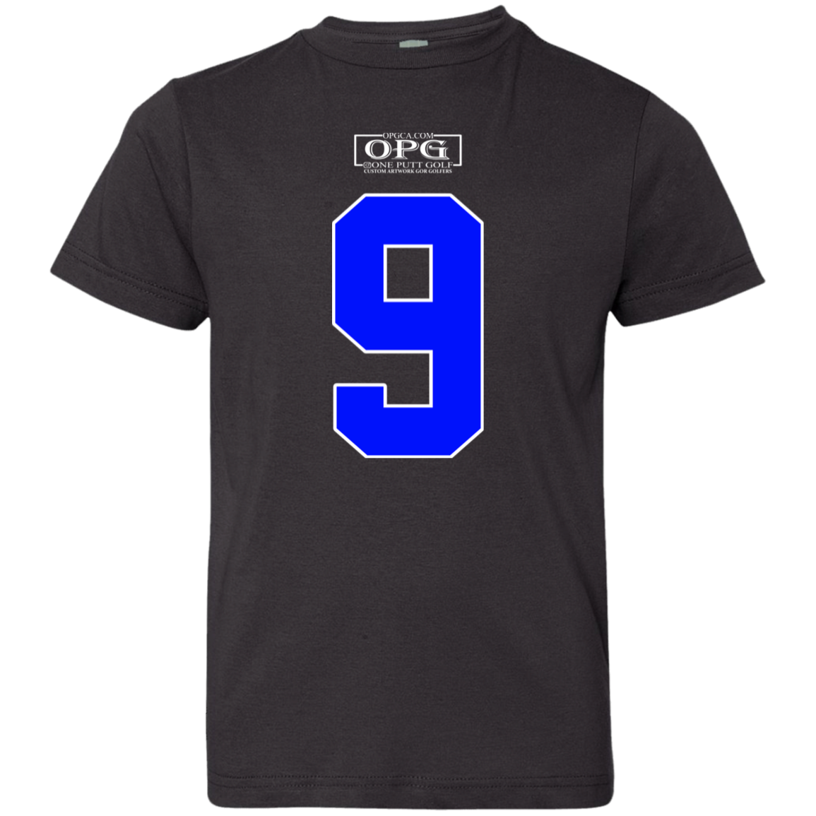 OPG Custom Design #17. Back 9. Youth Jersey T-Shirt