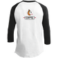 Custom Design #15. Golf Southern California with Yogi Fan Art. 3/4 Raglan Sleeve Shirt 100% Ringspun Combed Cotton