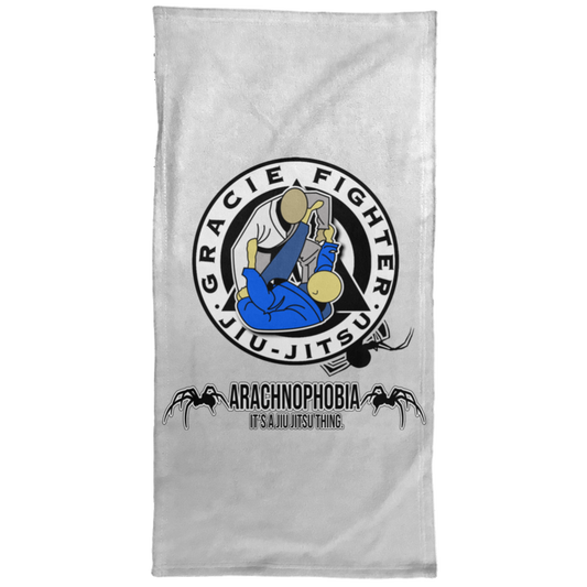 Artichoke Fight Gear Custom Design #1. Arachnophobia. It's A Jiu Jitsu Thing. Spider Guard. BJJ. Hand Towel - 15x30
