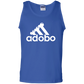 ArtichokeUSA Custom Design. Adobo. Adidas Parody. 100% Cotton Tank Top