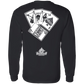 ArtichokeUSA Custom Design. Lemmy Kilmister "Ace of Spades" Tribute Fan Art Version 2 of 2. LS T-Shirt 5.3 oz.
