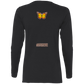 Artichoke Fight Gear Custom Design #6. Lepidopterology (Study of butterflies). Butterfly Guard. Ladies' 100% Pre-Shrunk Cotton Long Sleeve