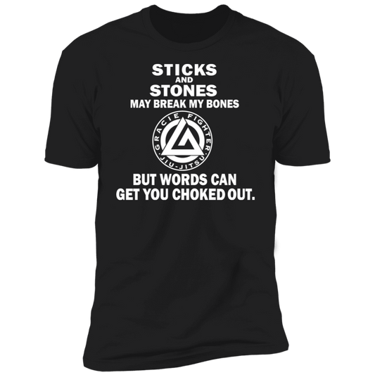 Artichoke Fight Gear Custom Design #19. Sticks and Stones. Ultra Soft T-Shirt