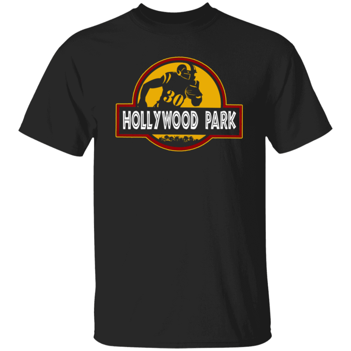 ArtichokeUSA Custom Design. LA Ram's Todd Gurley Jurassic Park Fan Art / Parody. Basic 100% Cotton T-Shirt