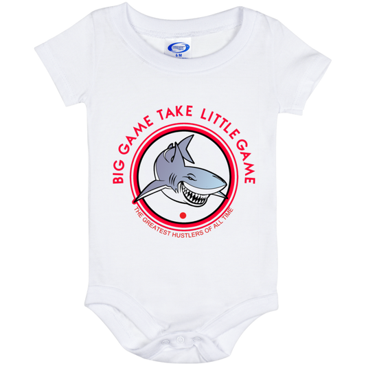 The GHOATS Custom Design. #25 Big Game Take Little Game. Baby Onesie 6 Month
