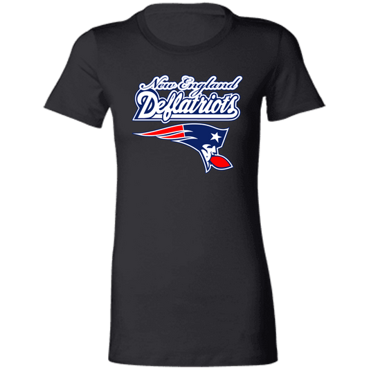 ArtichokeUSA Custom Design. New England Deflatriots. New England Patriots Parody. Ladies' Favorite T-Shirt