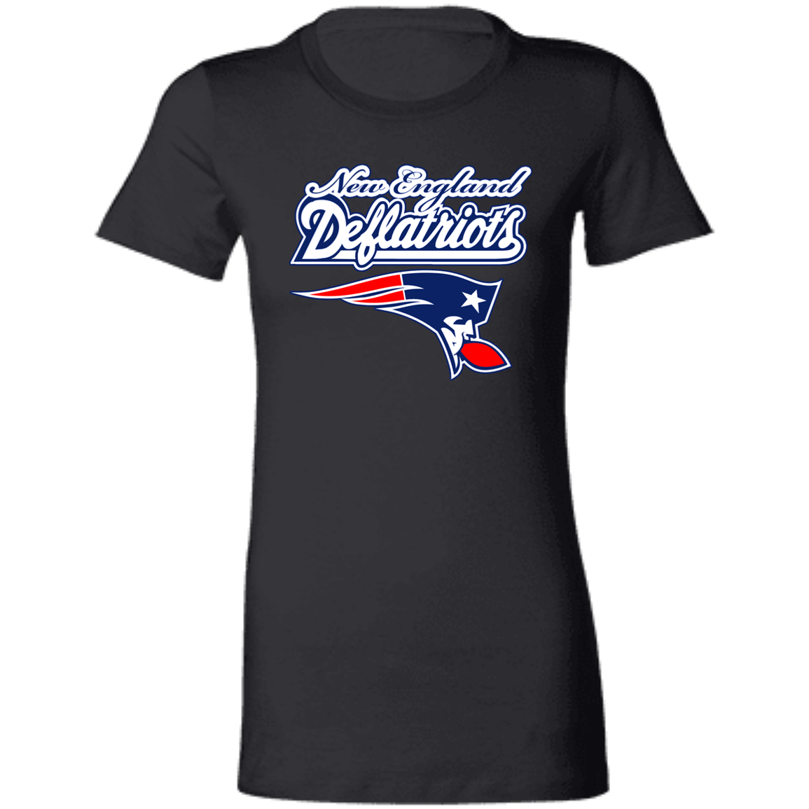 ArtichokeUSA Custom Design. New England Deflatriots. New England Patriots Parody. Ladies' Favorite T-Shirt