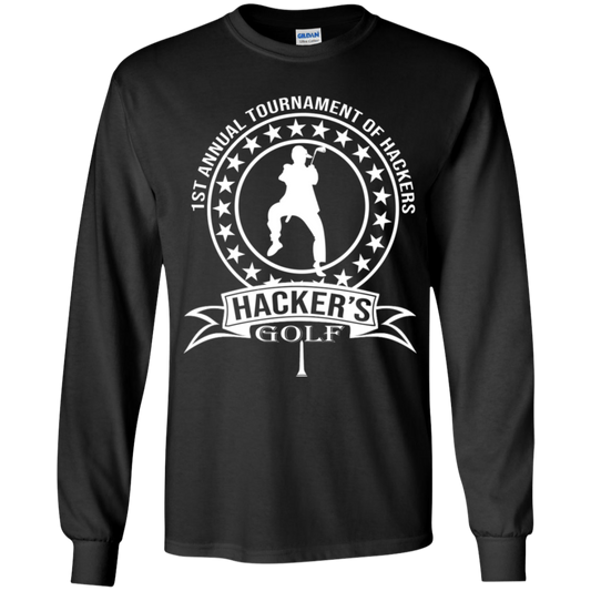 OPG Custom Design #20. 1st Annual Hackers Golf Tournament. Youth Long Sleeve T-Shirt