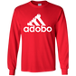ArtichokeUSA Custom Design. Adobo. Adidas Parody. Youth LS T-Shirt