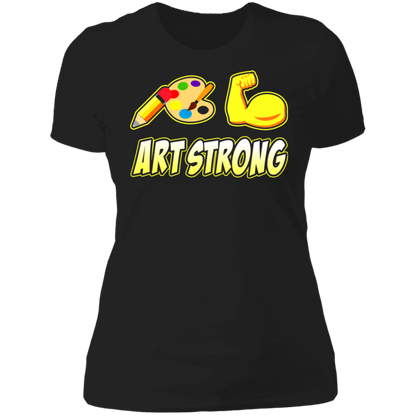 ArtichokeUSA Custom Design. Art Strong. Ladies' Boyfriend T-Shirt