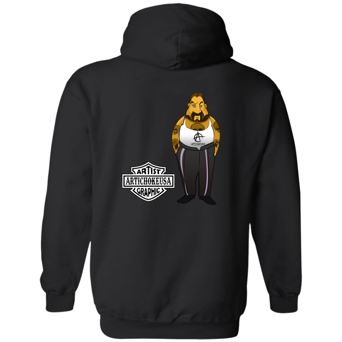 ArtichokeUSA Custom Design. Façade: (Noun) A false appearance that makes someone or something seem more pleasant or better than they really are.  Zip Up Hooded Sweatshirt