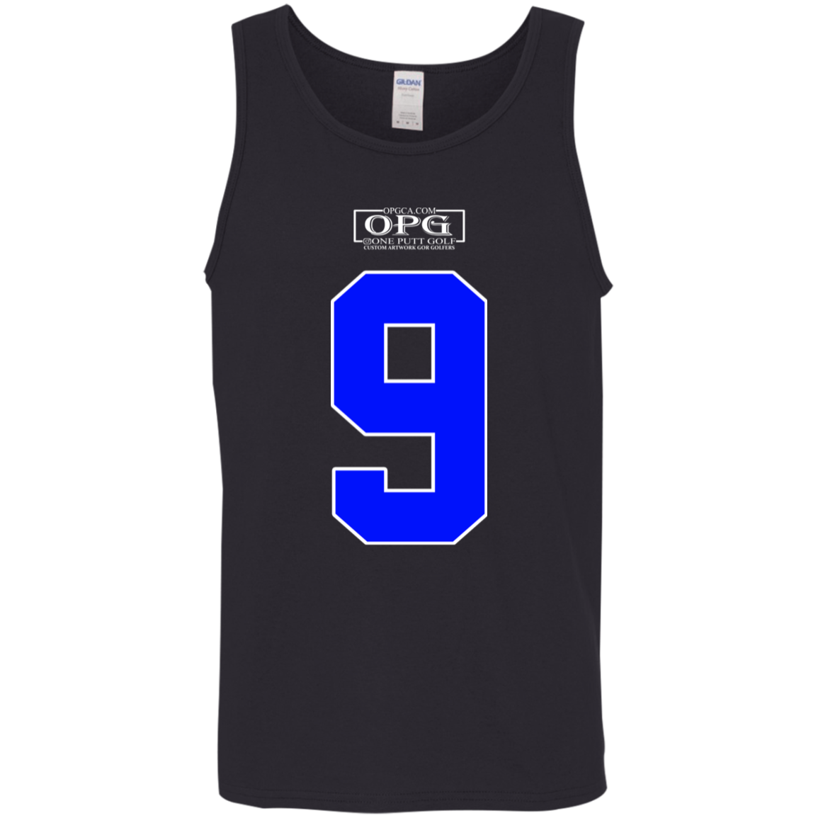 OPG Custom Design #17. Back 9. 100% Cotton Tank Top