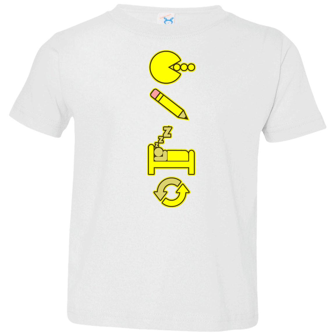 ArtichokeUSA Custom Design. Eat. Draw. Sleep. Repeat. Toddler Jersey T-Shirt