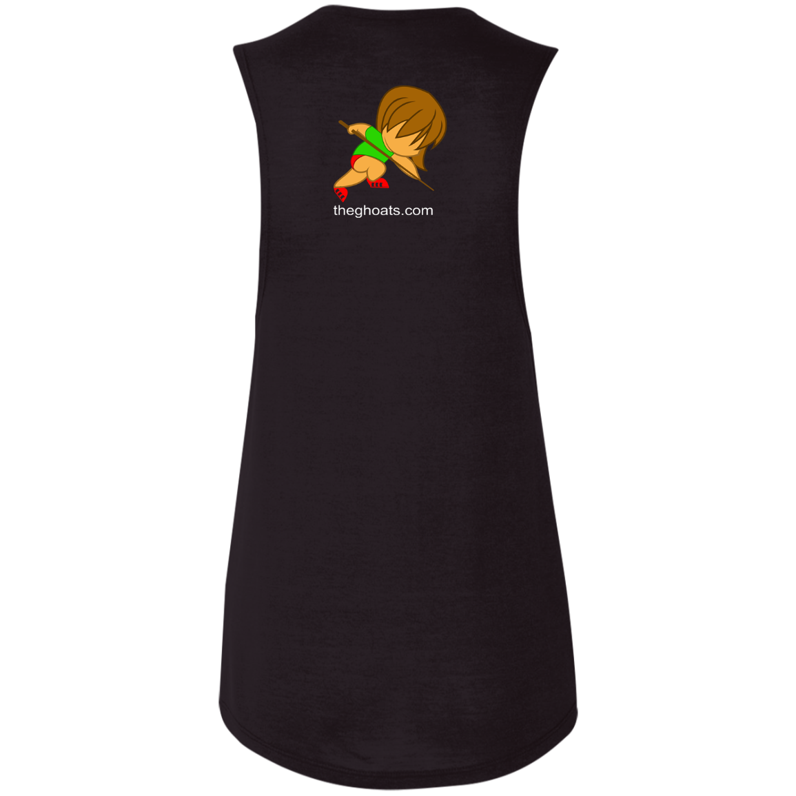 The GHOATS Custom Design. #30 Estafadora. (Spanish translation for Female Hustler). Ladies' Flowy Muscle Tank